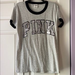 PINK sparkly tee